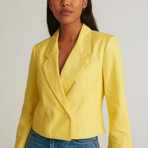 Evan Picone Woman's 12 Sunny Yellow Blazer